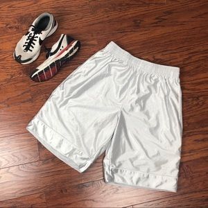 Nike Silver Basketball Shorts